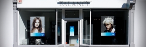 Shop front of Balance Hairdressing Salon in Farnham